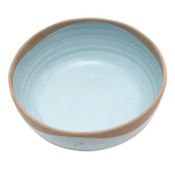 Alternate image for Artisan Crafted Ceramic Serving Bowl Blue Bounty