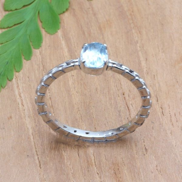 Alternate image for Artisan Crafted Blue Topaz Ring Link Up
