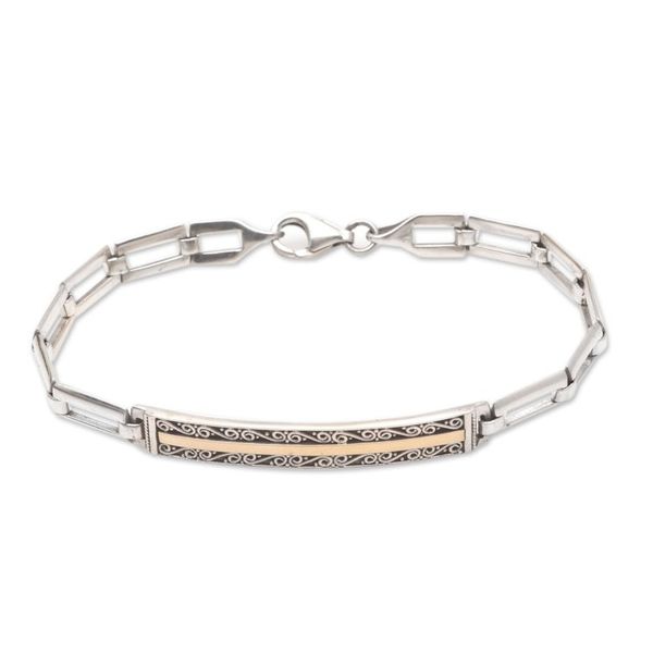 Alternate image for Hand Crafted Gold-Accented Pendant Bracelet Empire Rising