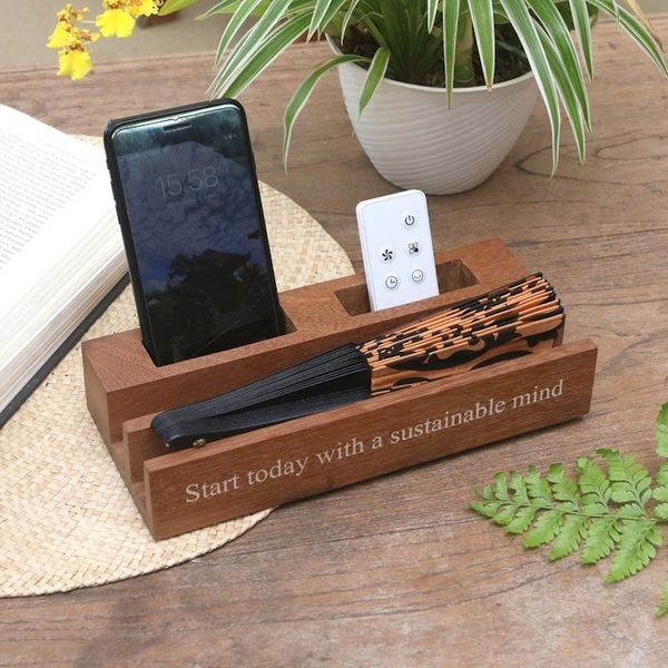 Alternate image for Eco-Friendly Reclaimed Wood Desk Organizer Sustainable Mind