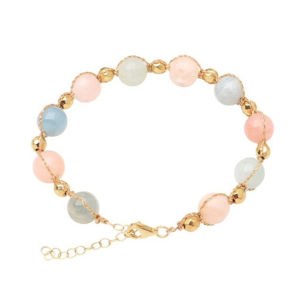 Alternate image for Beaded Beryl Bracelet from Bali Pastel and Gold