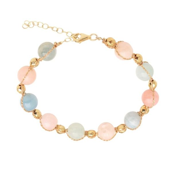 Alternate image for Beaded Beryl Bracelet from Bali Pastel and Gold