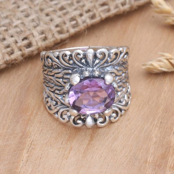 Alternate image for Three-carat Amethyst Ring Promenade