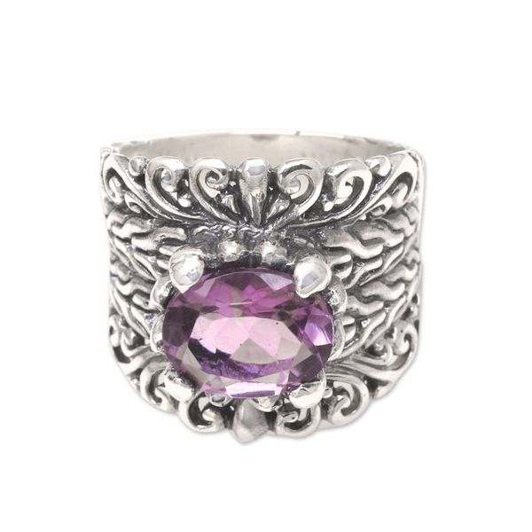 Alternate image for Three-carat Amethyst Ring Promenade