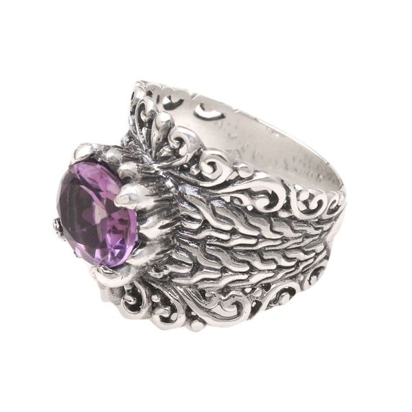 Alternate image for Three-carat Amethyst Ring Promenade