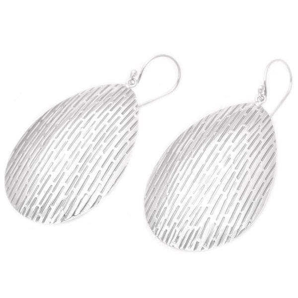 Alternate image for Handcrafted Sterling Silver Dangle Earrings Deluge