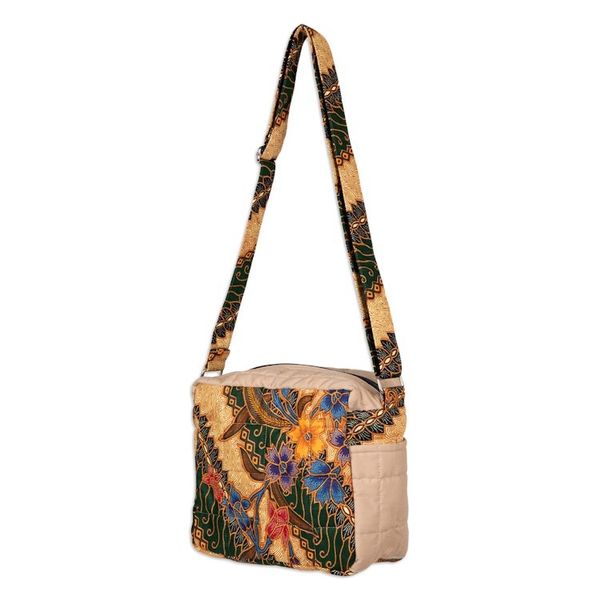 Alternate image for Handcrafted Cotton Sling with Traditional Batik Pattern Blitar Vibes