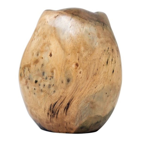 Alternate image for Whimsical Cat-Themed Hibiscus Wood Sculpture from Bali Feline Baby