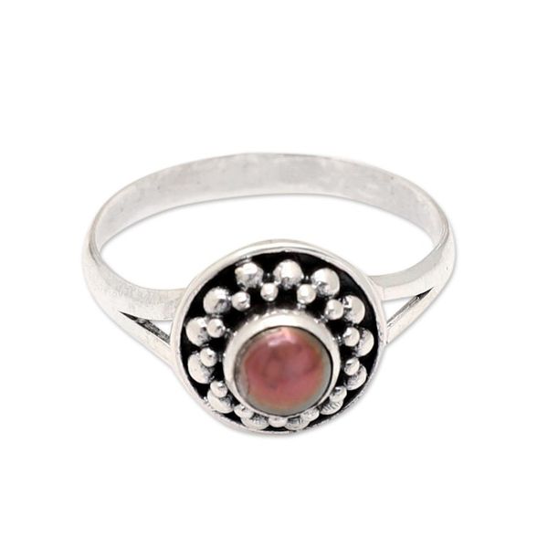 Alternate image for Sterling Silver Single Stone Ring with Cultured Pearl Magical Glam
