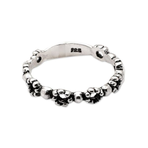 Alternate image for Polished Geometric Sterling Silver Band Ring Heaven Cycles