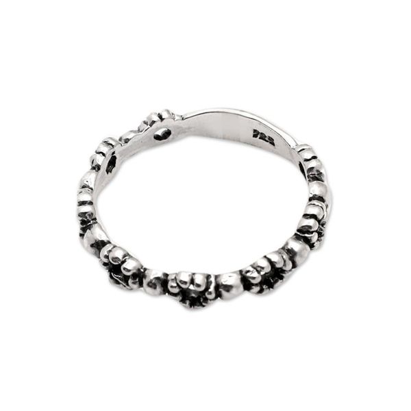 Alternate image for Polished Geometric Sterling Silver Band Ring Heaven Cycles