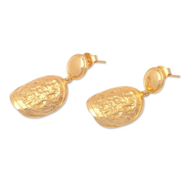 Alternate image for 18k Gold-Plated Traditional Dangle Earrings from Bali Klungkung Dame