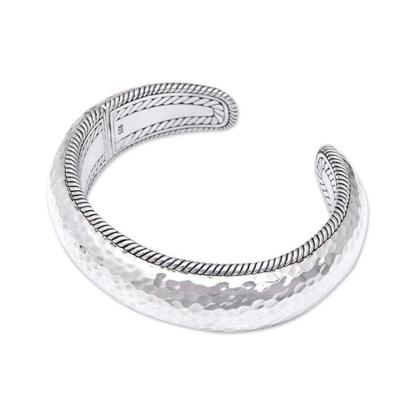 Alternate image for Polished Sterling Silver Cuff Bracelet Crafted in Bali Ambitions
