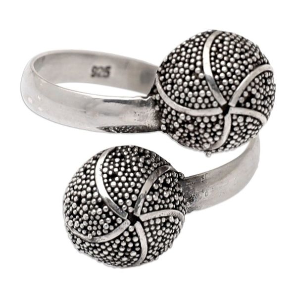 Alternate image for Starfish-Themed Sterling Silver Wrap Ring from Bali Starfish Majesty