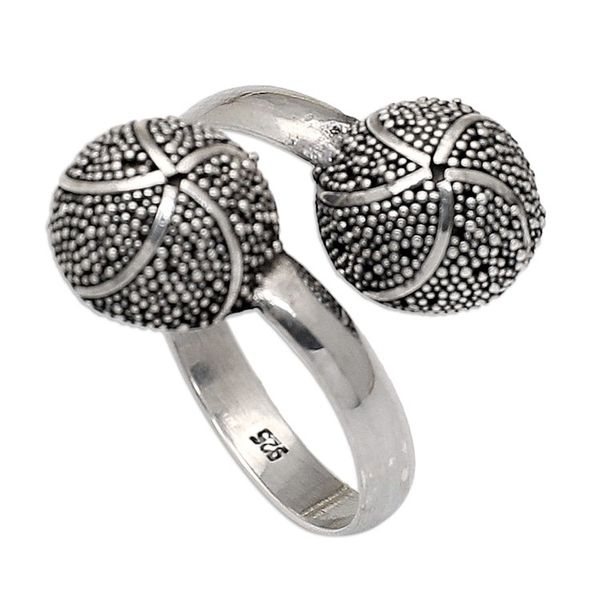 Alternate image for Starfish-Themed Sterling Silver Wrap Ring from Bali Starfish Majesty