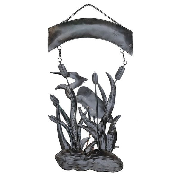 Alternate image for Nature-Themed Hand-Painted Iron Welcome Sign from Bali Lake Greeting