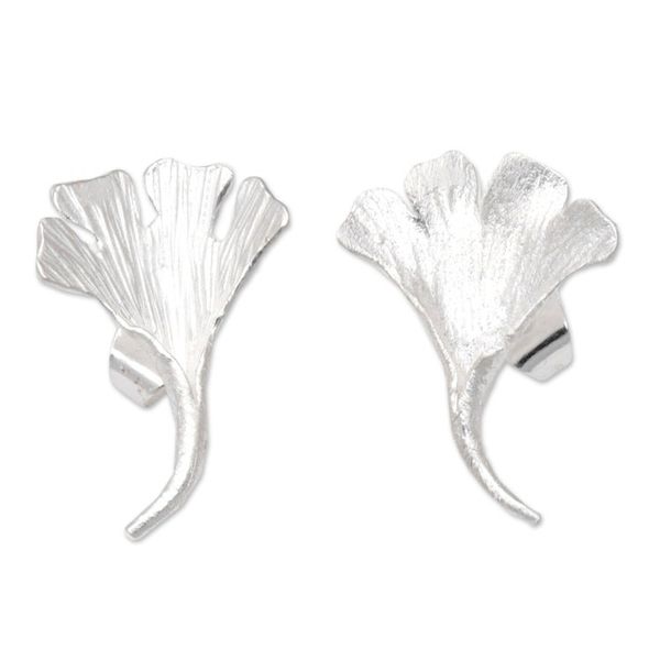 Alternate image for Sterling Silver Drop Earrings with Calla Lilies Motif Calla Lilies