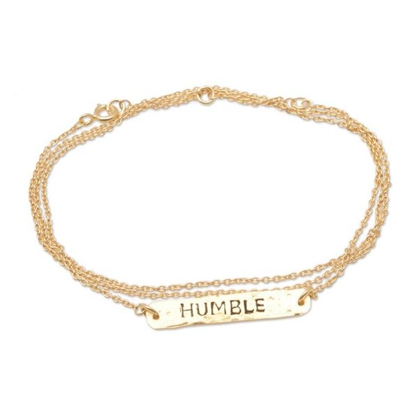 Alternate image for 18k Gold-Plated Wrap Pendant Bracelet Crafted in Bali Humble Golden