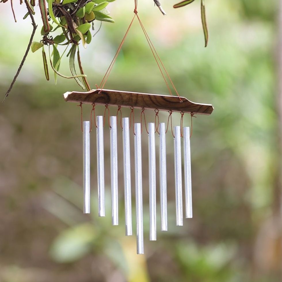 Bamboo and Aluminum Mini Wind Chimes Handmade in Bali 'Sounds of Memories'