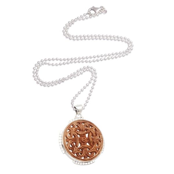 Alternate image for Unisex Sterling Silver Pendant Necklace with Celtic Knot Celtic Strength