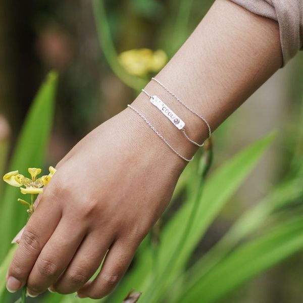 Alternate image for Inspirational Wrap Pendant Bracelet with Natural Garnet Gem Cool and Red