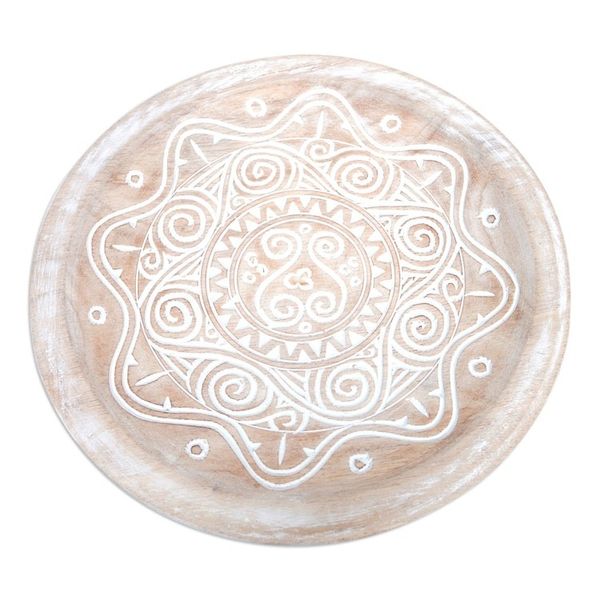 Alternate image for Hand-Carved Traditional Albesia Wood Wall Accent from Bali Gianyar Waves