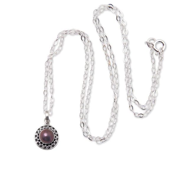 Alternate image for Cultured Pearl Sterling Silver Pendant Necklace from Bali Magical Glam