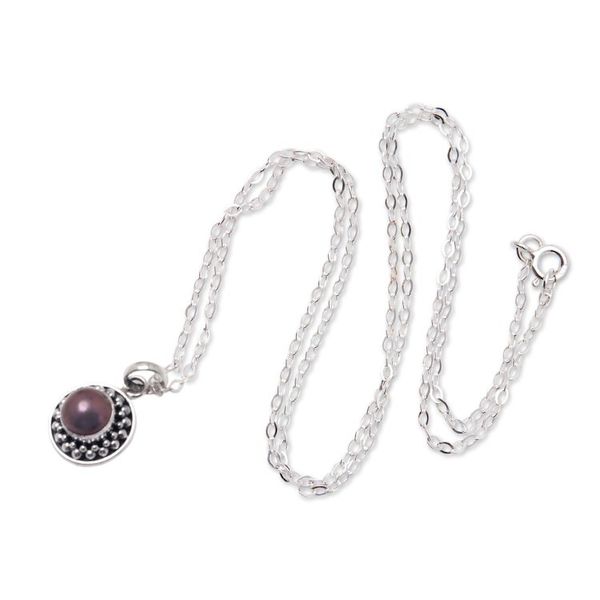 Alternate image for Cultured Pearl Sterling Silver Pendant Necklace from Bali Magical Glam