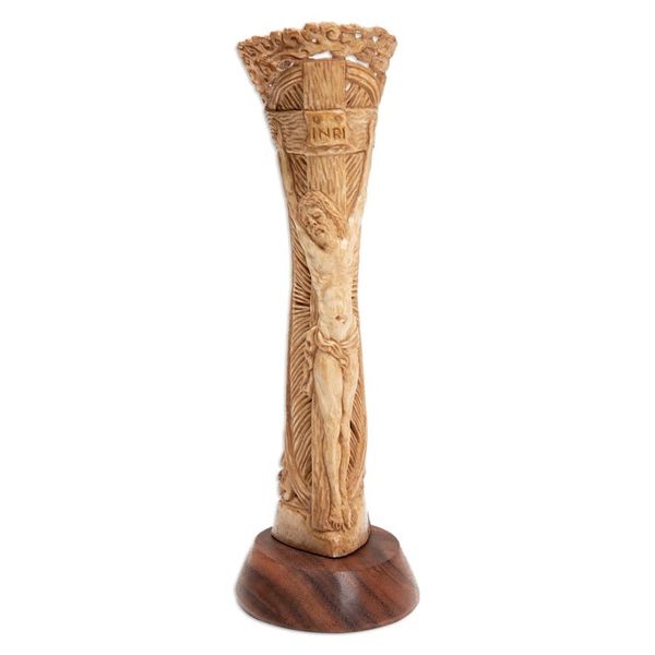 Alternate image for Hand-Carved Religious Jesus Christ Sculpture from Bali Blessing of Jesus
