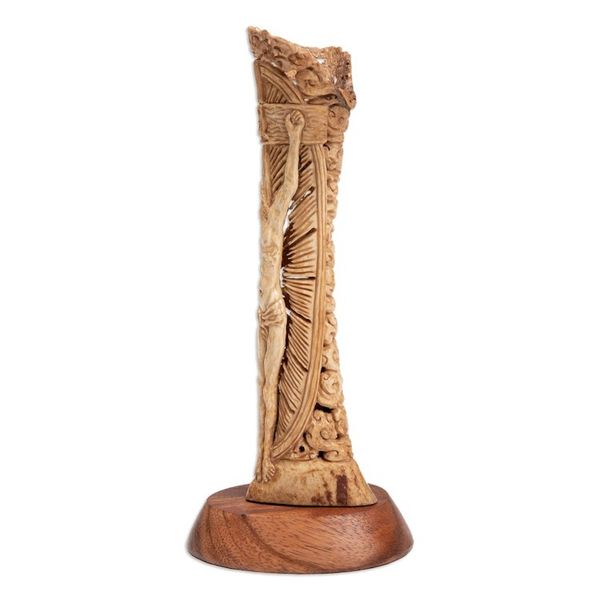 Alternate image for Hand-Carved Religious Jesus Christ Sculpture from Bali Blessing of Jesus