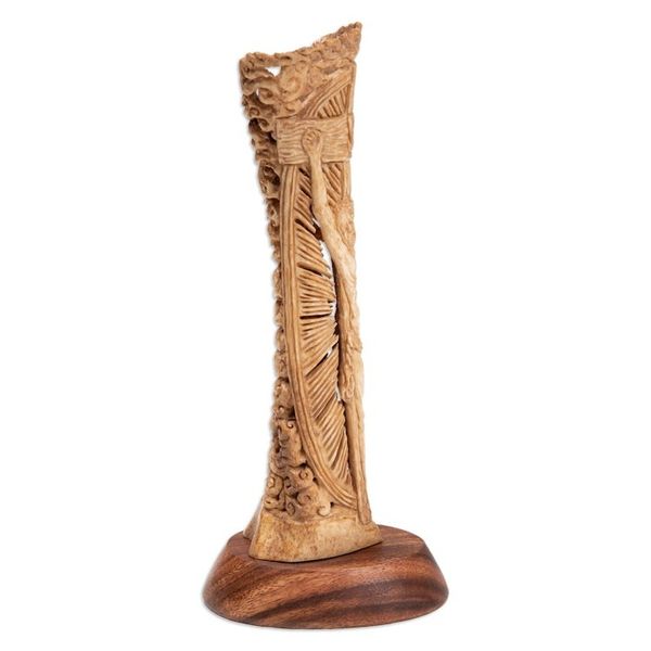 Alternate image for Hand-Carved Religious Jesus Christ Sculpture from Bali Blessing of Jesus