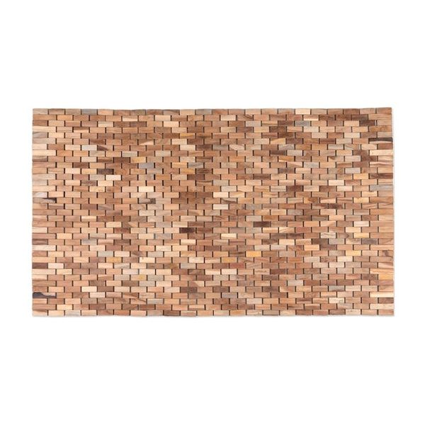 Alternate image for Handcrafted Modern Natural Brown Teak Wood Mat from Bali The Roadside