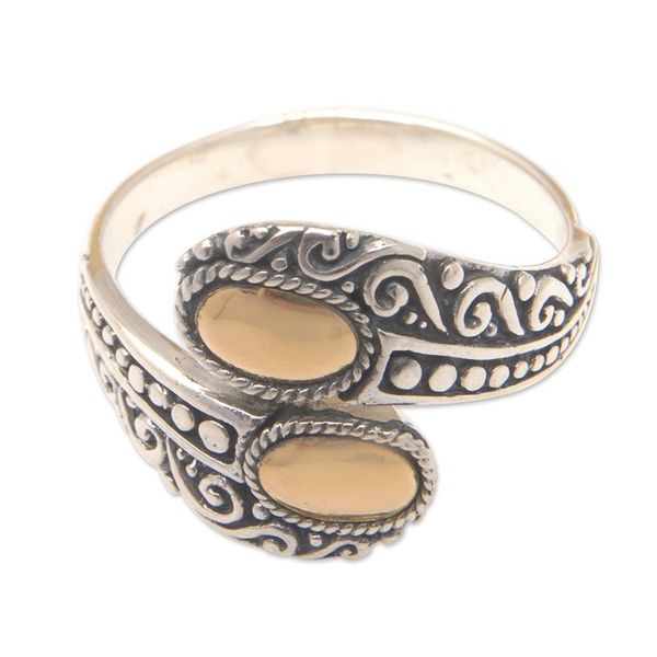 Alternate image for 18k Gold-Accented Traditional Cocktail Ring from Bali Golden Encounter