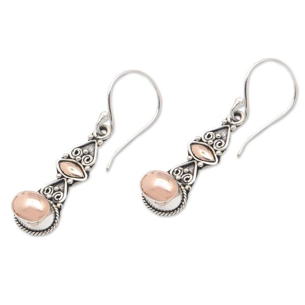 Alternate image for Traditional 18k Gold-Accented Dangle Earrings from Bali Golden Glare
