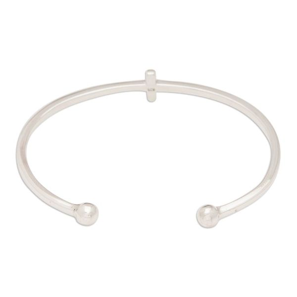 Alternate image for High Polished Sterling Silver Cuff Bracelet from Bali Modern Globe-Trotting
