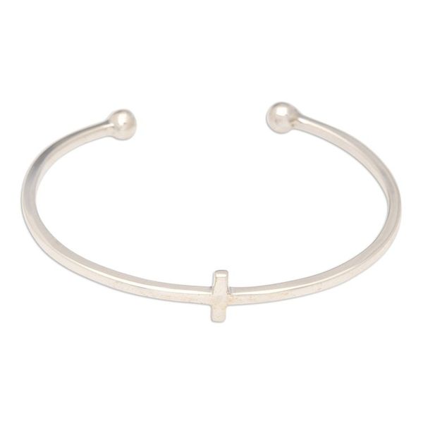 Alternate image for High Polished Sterling Silver Cuff Bracelet from Bali Modern Globe-Trotting
