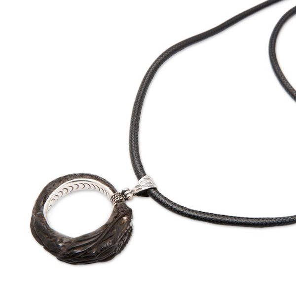 Alternate image for Dragon-Themed Black Sterling Silver Pendant Necklace Dragon Realm