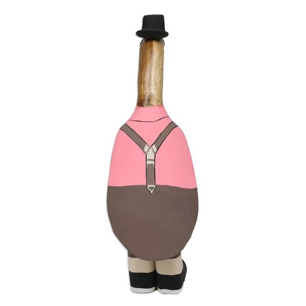 Alternate image for Handcrafted Bamboo Root and Teak Wood Bavarian Duck Figurine Mister Duck in October
