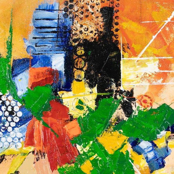 Alternate image for Inspirational Abstract Acrylic Painting in a Warm Palette Rebloom