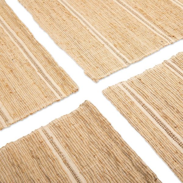 Alternate image for Off-White Cotton Blend Table Runner and Placemats 5 Pieces Off-White Aroma