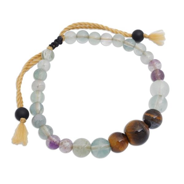Alternate image for Bohemian-Inspired Multi-Gemstone Beaded Bracelet from Bali Harmonious Fire