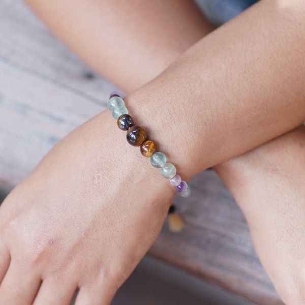 Alternate image for Bohemian-Inspired Multi-Gemstone Beaded Bracelet from Bali Harmonious Fire