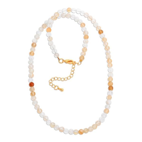 Alternate image for 18k Gold-Accented Citrine Beaded Necklace from Bali Golden Victory