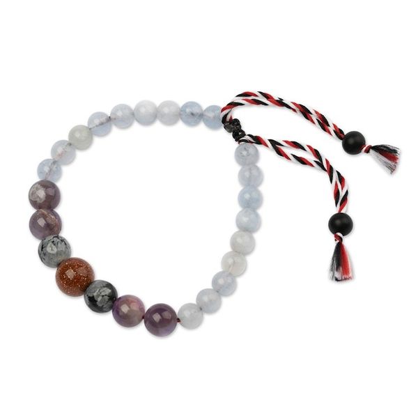 Alternate image for Mens Multi-Gemstone Tridatu Yoga Pendant Bracelet Tridatu Happiness