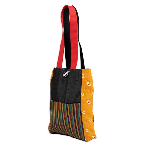 Alternate image for Folk Art-Themed Reversible Cotton Tote Bag from Indonesia Sides of Indonesia