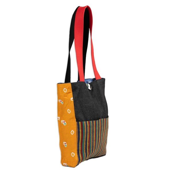 Alternate image for Folk Art-Themed Reversible Cotton Tote Bag from Indonesia Sides of Indonesia