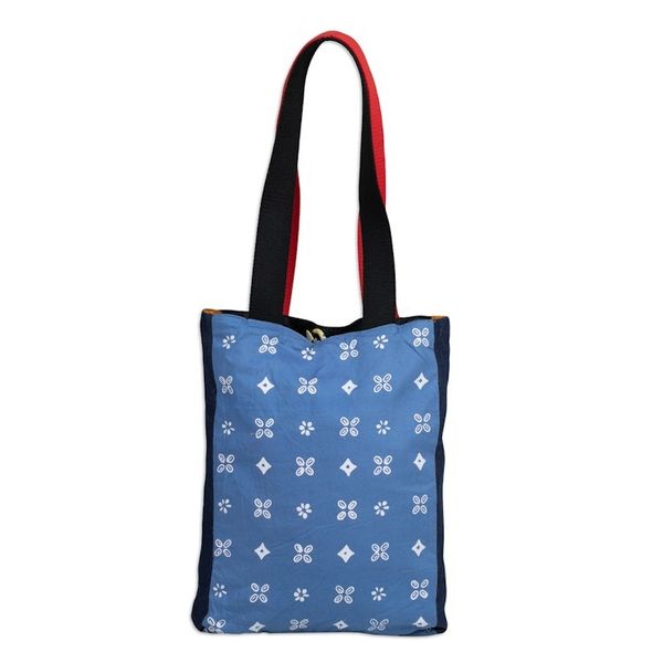 Alternate image for Folk Art-Themed Reversible Cotton Tote Bag from Indonesia Sides of Indonesia