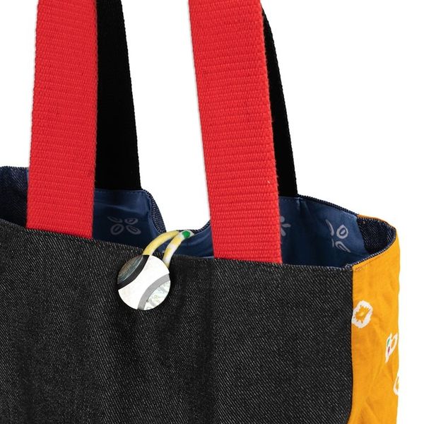 Alternate image for Folk Art-Themed Reversible Cotton Tote Bag from Indonesia Sides of Indonesia