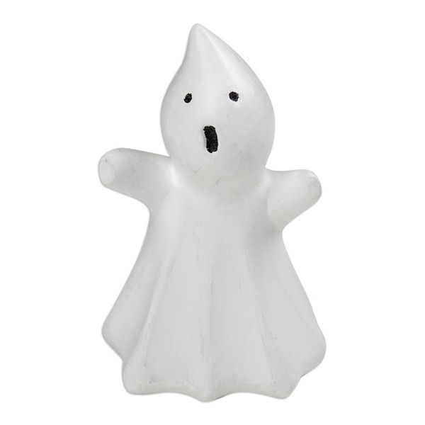 Alternate image for Halloween-Themed Albesia Wood Ghost Sculpture Little Phantom