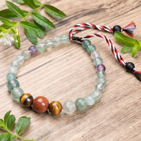 Alternate image for Yoga Tridatu Multi-Gemstone Beaded Pendant Bracelet for Men Tridatu Life Force
